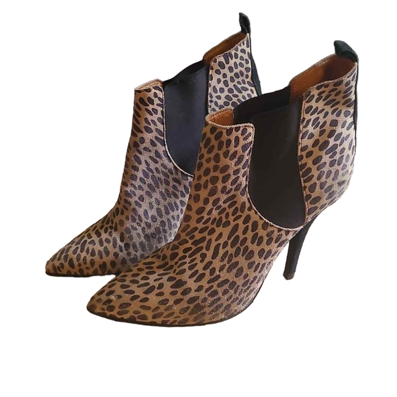 ISABEL MARANT | Leopard Suede Ankle Booties Size EU 36 - Picture 1 of 9